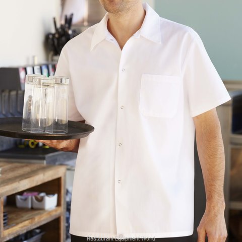 Chef Works SHYKWHT2XL Cook's Shirt