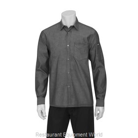 Chef Works SKL001BLKXL Cook's Shirt