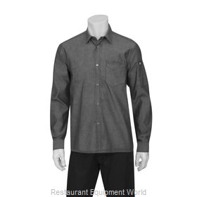 Chef Works SKL001BLKXS Cook's Shirt