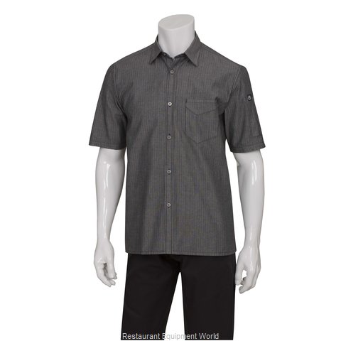 Chef Works SKS003BLKXS Cook's Shirt