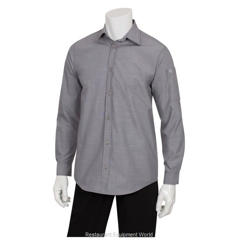 Chef Works SLMCH005GRY2XL Dress Shirt