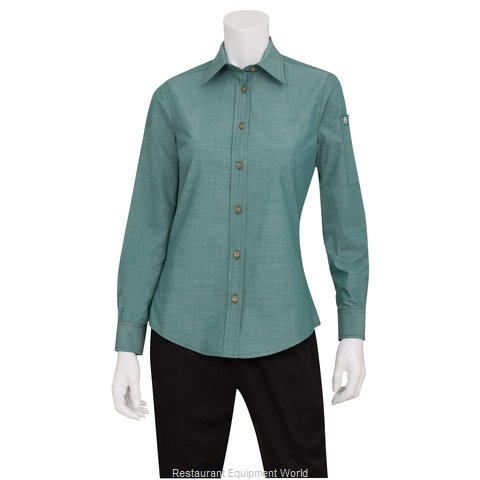 Chef Works SLWCH002GRMM Dress Shirt