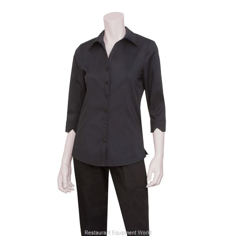 Chef Works WA34BLK2XL Dress Shirt