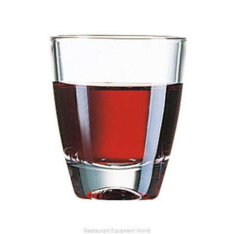 Cardinal Glass 00016 Glass, Shot / Whiskey (Magnified)