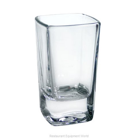 Cardinal Glass C3966 Glass, Shot / Whiskey (Magnified)
