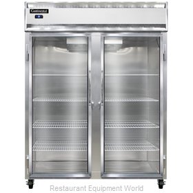 Continental Refrigerator 2RE-SS-GD Refrigerator, Reach-In