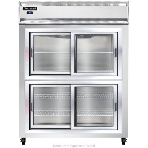 Continental Refrigerator 2RES-SS-SGD-HD Refrigerator, Reach-In