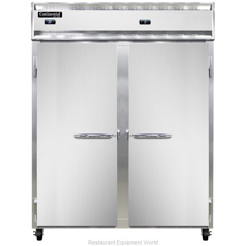 Continental Refrigerator 2RFE-SS Refrigerator Freezer, Reach-In