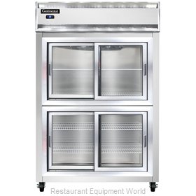 Continental Refrigerator 2RS-SS-SGD-HD Refrigerator, Reach-In