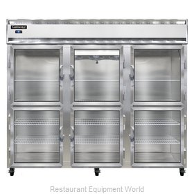 Continental Refrigerator 3FE-LT-GD-HD Freezer, Low Temperature, Reach-In