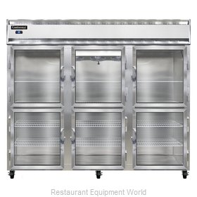 Continental Refrigerator 3FE-LT-SA-GD-HD Freezer, Low Temperature, Reach-In