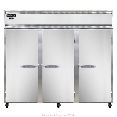 Continental Refrigerator 3FE-LT-SA Freezer, Low Temperature, Reach-In