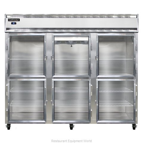 Continental Refrigerator 3RE-GD-HD Refrigerator, Reach-In