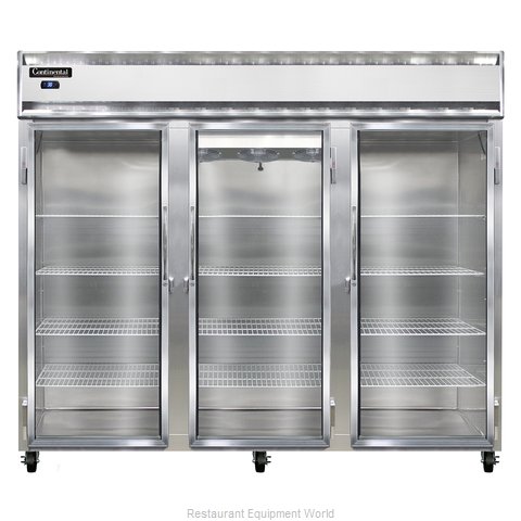 Continental Refrigerator 3RE-GD Refrigerator, Reach-In