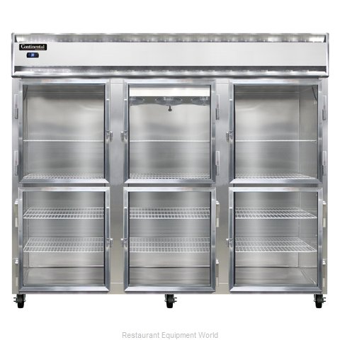 Continental Refrigerator 3RE-SA-GD-HD Refrigerator, Reach-In