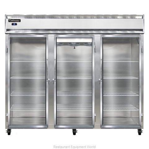 Continental Refrigerator 3RE-SS-GD Refrigerator, Reach-In