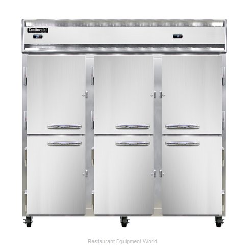 Continental Refrigerator 3RFF-SS-HD Refrigerator Freezer, Reach-In