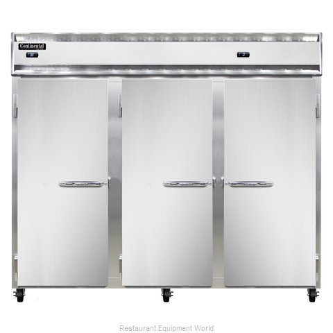 Continental Refrigerator 3RFFE-SA Refrigerator Freezer, Reach-In