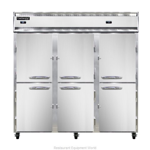 Continental Refrigerator 3RRF-SS-HD Refrigerator Freezer, Reach-In