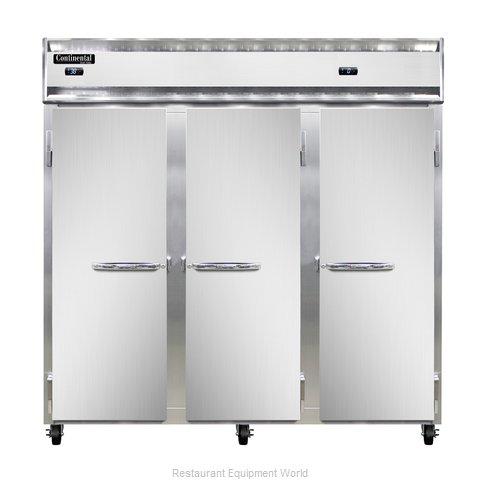 Continental Refrigerator 3RRF Refrigerator Freezer, Reach-In