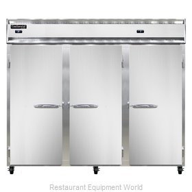 Continental Refrigerator 3RRFE-SS Refrigerator Freezer, Reach-In