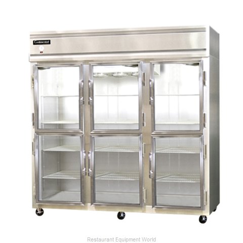 Continental Refrigerator 3RS-SS-GD-HD Refrigerator, Reach-in Display