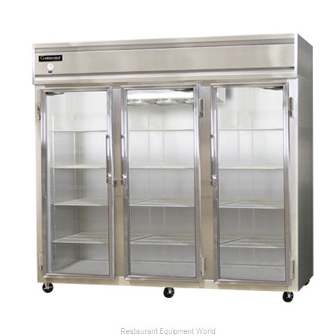 Continental Refrigerator 3RS-SS-GD Refrigerator, Reach-in Display