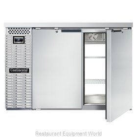 Continental Refrigerator BB50NSSPT Back Bar Cabinet, Refrigerated, Pass-Thru