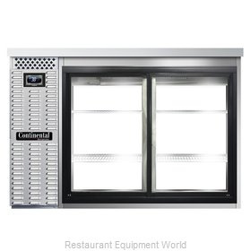 Continental Refrigerator BB50NSSSGDPT Back Bar Cabinet, Refrigerated, Pass-Thru