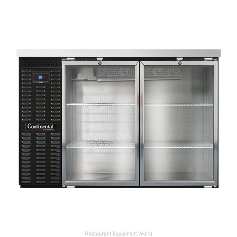 Continental Refrigerator BB50SNGD Back Bar Cabinet, Refrigerated