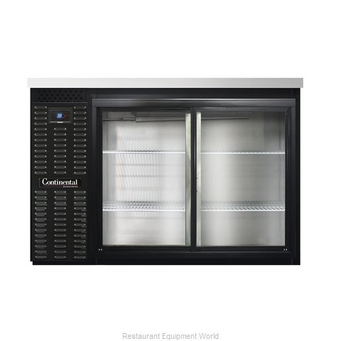 Continental Refrigerator BB50SNSGD Back Bar Cabinet, Refrigerated