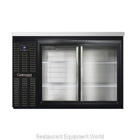 Continental Refrigerator BB50SNSGD Back Bar Cabinet, Refrigerated