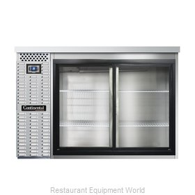 Continental Refrigerator BB50SNSSSGD Back Bar Cabinet, Refrigerated