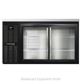 Continental Refrigerator BB59NSGD Back Bar Cabinet, Refrigerated