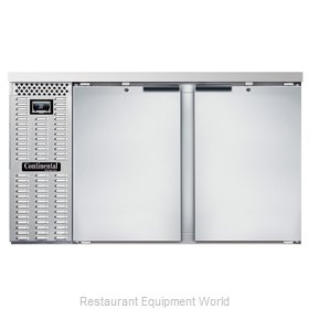 Continental Refrigerator BB59NSS Back Bar Cabinet, Refrigerated