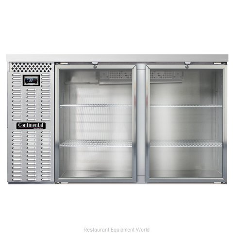 Continental Refrigerator BB59NSSGD Back Bar Cabinet, Refrigerated