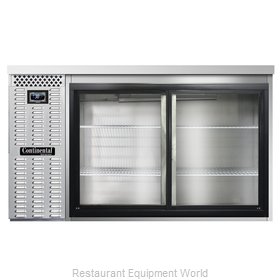 Continental Refrigerator BB59NSSSGD Back Bar Cabinet, Refrigerated
