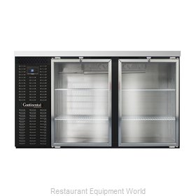 Continental Refrigerator BB59SNGD Back Bar Cabinet, Refrigerated