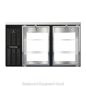 Continental Refrigerator BB59SNGDPT Back Bar Cabinet, Refrigerated, Pass-Thru
