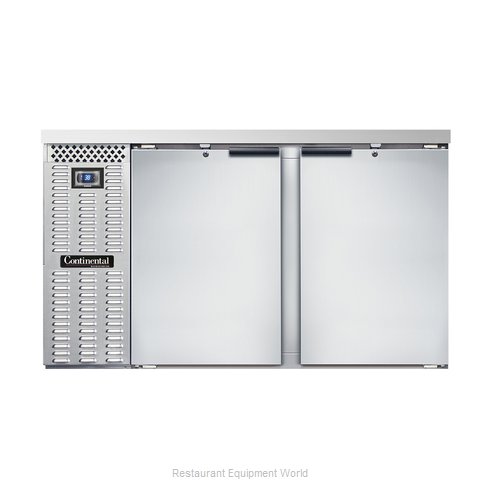 Continental Refrigerator BB59SNSS Back Bar Cabinet, Refrigerated