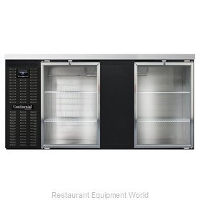 Continental Refrigerator BB69NGD Back Bar Cabinet, Refrigerated