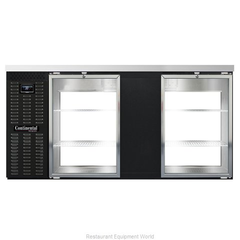 Continental Refrigerator BB69NGDPT Back Bar Cabinet, Refrigerated, Pass-Thru (Magnified)