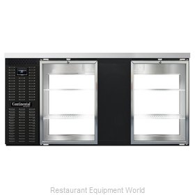 Continental Refrigerator BB69NGDPT Back Bar Cabinet, Refrigerated, Pass-Thru