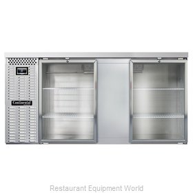 Continental Refrigerator BB69NSSGD Back Bar Cabinet, Refrigerated