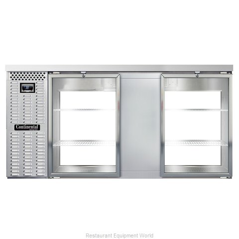 Continental Refrigerator BB69NSSGDPT Back Bar Cabinet, Refrigerated, Pass-Thru