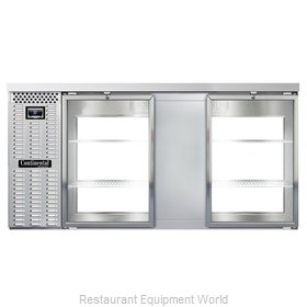Continental Refrigerator BB69NSSGDPT Back Bar Cabinet, Refrigerated, Pass-Thru