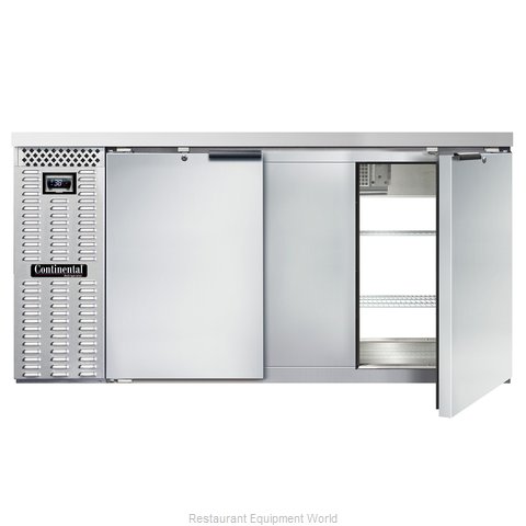 Continental Refrigerator BB69NSSPT Back Bar Cabinet, Refrigerated, Pass-Thru