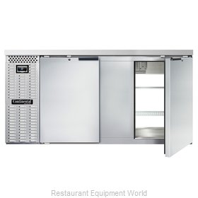 Continental Refrigerator BB69NSSPT Back Bar Cabinet, Refrigerated, Pass-Thru