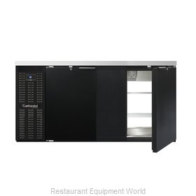 Continental Refrigerator BB69SNPT Back Bar Cabinet, Refrigerated, Pass-Thru
