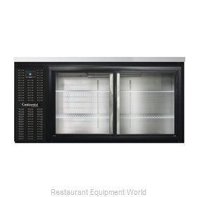 Continental Refrigerator BB69SNSGD Back Bar Cabinet, Refrigerated